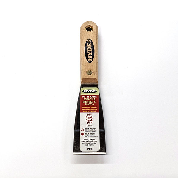 Hyde 1 1/2″ Stiff Putty Knife Wood